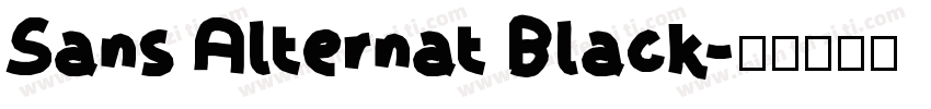 Sans Alternat Black字体转换